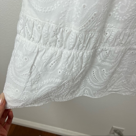 Misa Los Angeles Mabel white paisley cotton sun mini dress Size Small - Picture 5 of 10